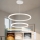 Brilagi - LED dimmelhető kábeles függeszték PORTOFINO LED/98W/230V 3000-6000K átm. 80 cm fehér + távirányítóval