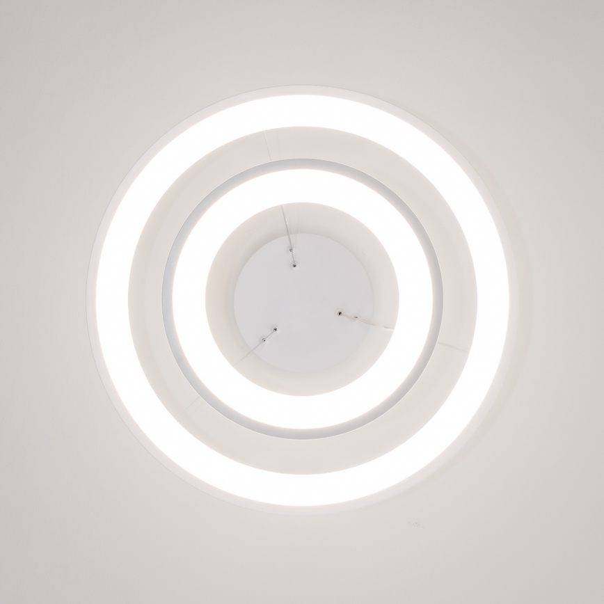 Brilagi - Fényerőszabályozható kábelen függesztett LED csillár FALCON SLIM LED/68W/230V 3000-6500K Ø 50 cm fehér + távirányító