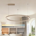 Brilagi - LED-dimmelhető, kábelre függesztett PORTOFINO csillár LED/60W/230V 3000–6000 K átm. 80 cm bézs + távirányító