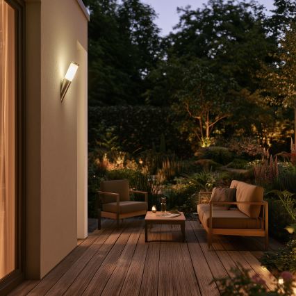 BRILAGI - LED Dimmelhető kültéri fali lámpa ELIA 1xE27/6W/230V 2700-6500K IP44 matt króm