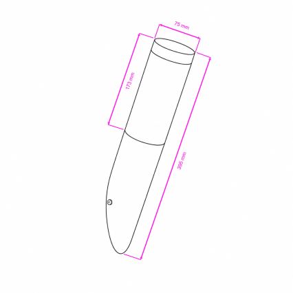 BRILAGI - LED Dimmelhető kültéri fali lámpa ELIA 1xE27/6W/230V 2700-6500K IP44 matt króm