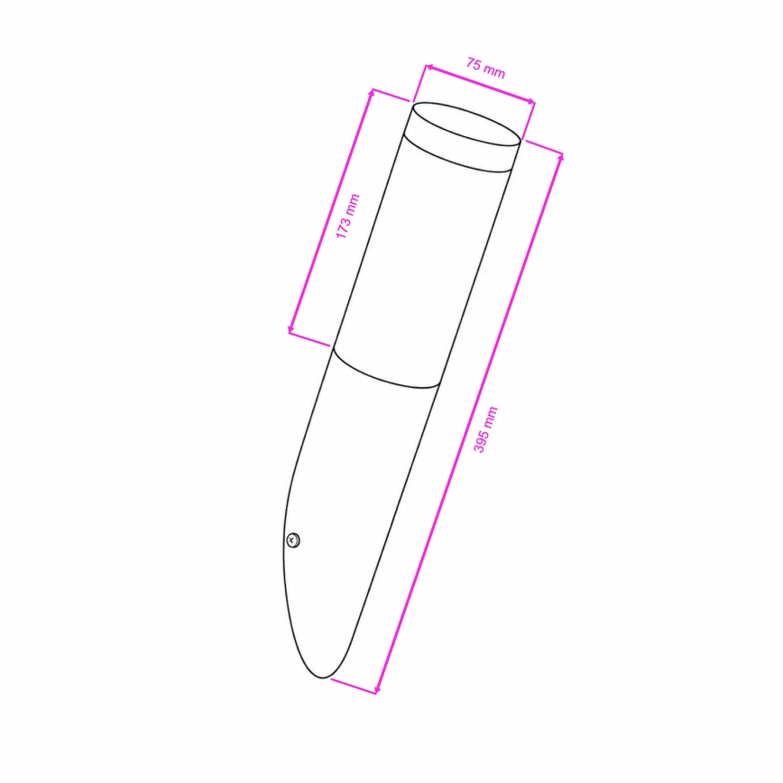 BRILAGI - LED Dimmelhető kültéri fali lámpa ELIA 1xE27/6W/230V 2700-6500K IP44 matt króm