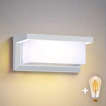 Brilagi - LED dimmelhető kültéri fali lámpatest BRICKY 1xE27/6W/230V 2700-6500K IP54 fehér