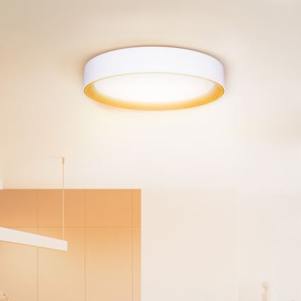 Brilagi - LED Dimmelhető mennyezeti lámpa LARIOS LED/48W/230V 3000-6500K ø 39 cm fehér + távirányítás