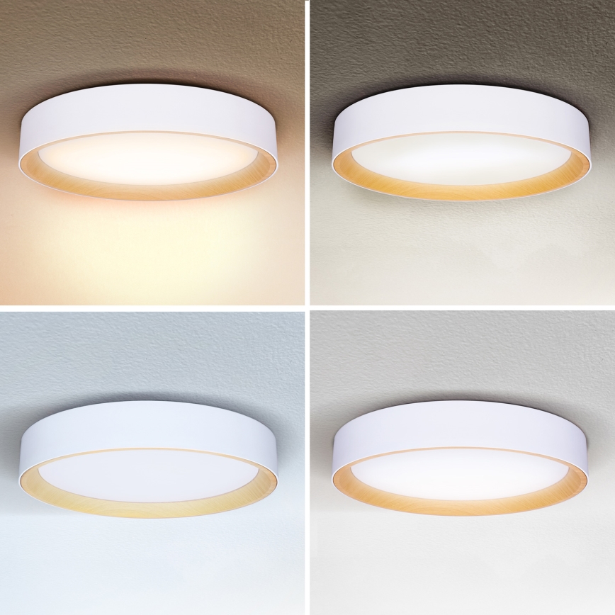 Brilagi - LED Dimmelhető mennyezeti lámpa LARIOS LED/60W/230V 3000-6500K ø 49 cm fehér + távirányítás