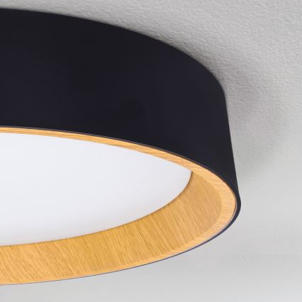 Brilagi - LED Dimmelhető mennyezeti lámpa LARIOS LED/60W/230V 3000-6500K ø 49 cm fekete + távirányítás