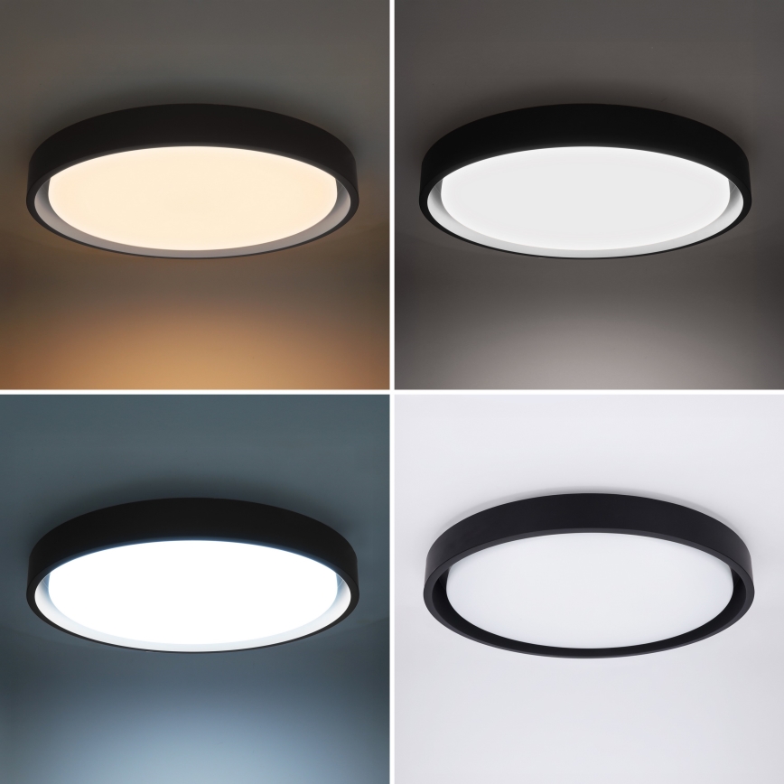 Brilagi - Dimmelhető LED mennyezeti lámpatest MATTEO LED/48W/230V 3000-6500K átm. 41 cm fekete + távirányító