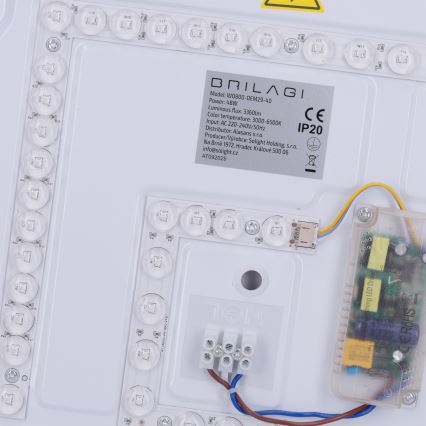Brilagi - Dimmelhető LED mennyezeti lámpatest MATTEO LED/48W/230V 3000-6500K átm. 41 cm fekete + távirányító