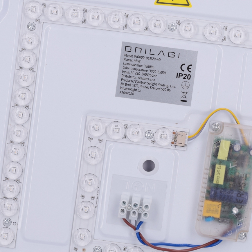 Brilagi - Dimmelhető LED mennyezeti lámpatest MATTEO LED/48W/230V 3000-6500K átm. 41 cm fekete + távirányító