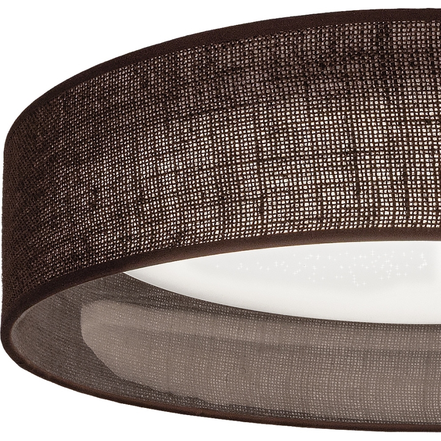 Brilagi - LED dimmelhető mennyezeti lámpa VELVET SMARTIX STARS LED/36W/230V 3000-6000K átm. 55 cm barna Wi-Fi Tuya Beacon + távirányító