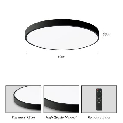 Brilagi - LED állítható fényerejű mennyezeti lámpa POOL SMART LED/60W/230V 3000-6000K 50 cm + távirányító