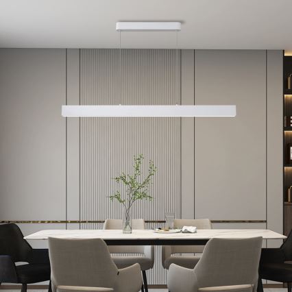Brilagi - LED Dimmelhető Függesztett Lámpa SLEEKLINE SMART LED/40W/230V 3000-6000K Wi-Fi Tuya Fehér + távirányító