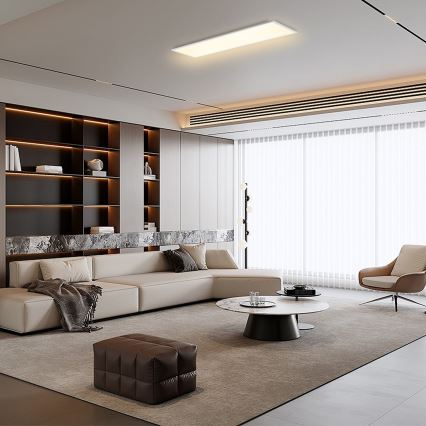 Brilagi - LED Dimmelhető mennyezeti lámpa SLIMFRAME LED/58W/230V 120x30 cm 3000-6000K fehér + távirányítás