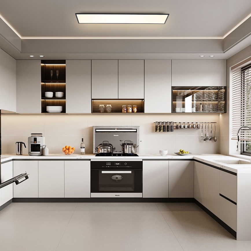 Brilagi - LED Dimmelhető mennyezeti lámpa SLIMFRAME LED/58W/230V 120x30 cm 3000-6000K fekete + távirányítás