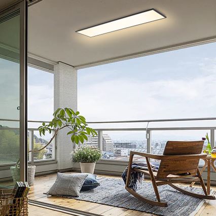 Brilagi - LED Dimmelhető mennyezeti lámpa SLIMFRAME LED/58W/230V 120x30 cm 3000-6000K fekete + távirányítás