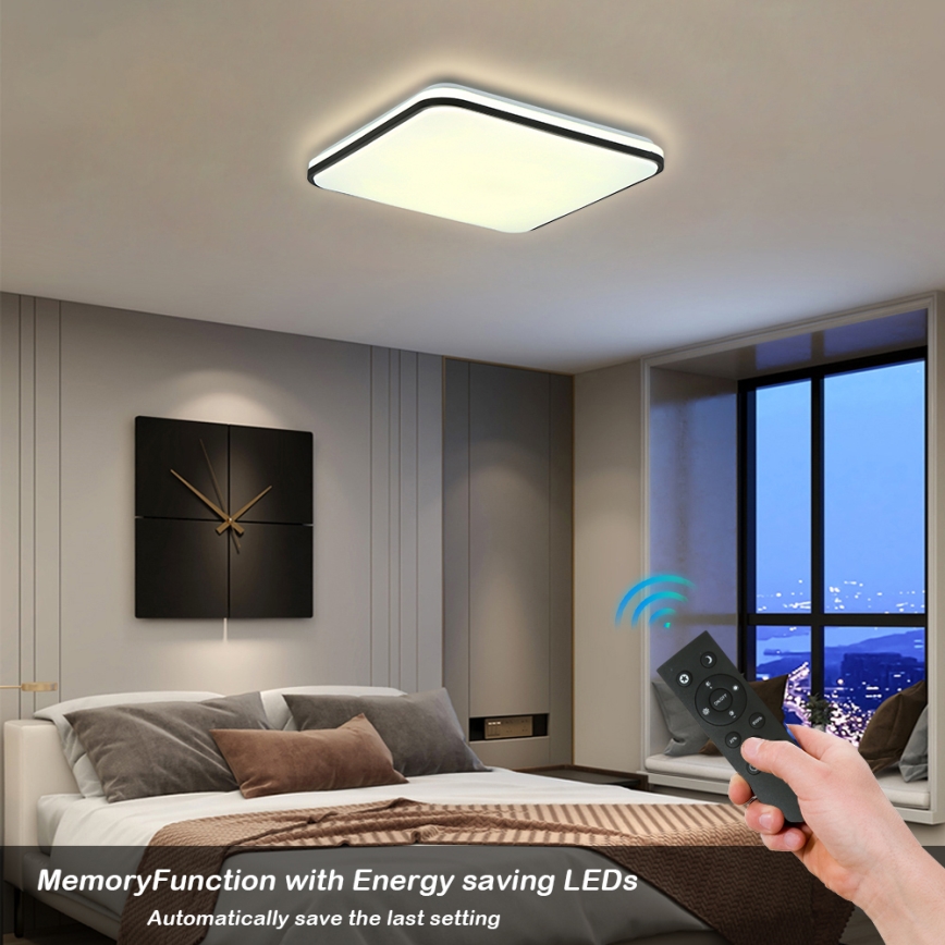 Brilagi - LED Dimmelhető mennyezeti lámpa SMART LED/28W/230V 3000-6000K 40x40 cm Wi-Fi Tuya + távirányítás