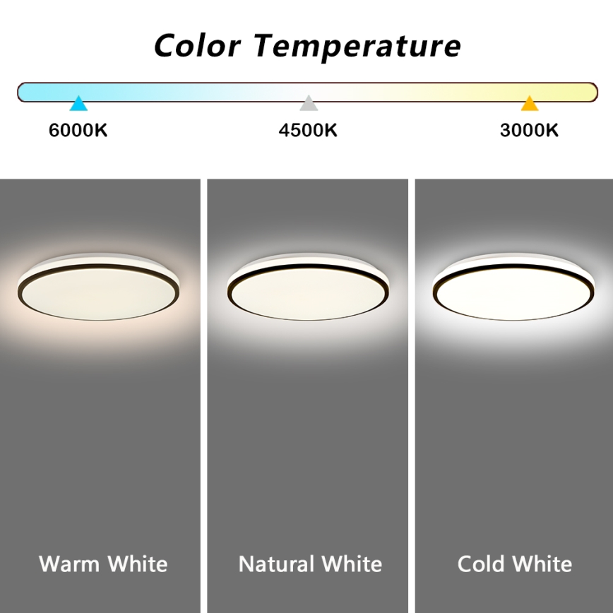 Brilagi - LED Dimmelhető mennyezeti lámpa SMART LED/36W/230V 3000-6000K átm. 45 cm Wi-Fi Tuya + távirányítás