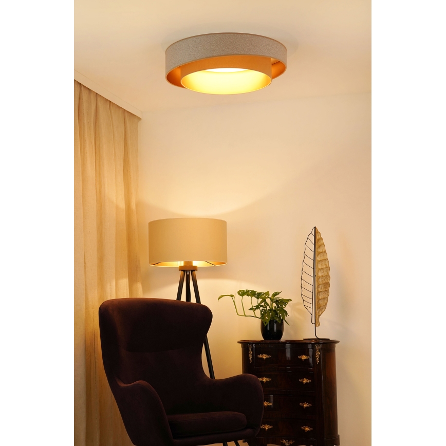 Brilagi - LED Dimmelhető mennyezeti lámpa VEGAS SHINE LED/24W/230V átm. 60 cm 3000/4000/6500K krémes/bézs + távirányítás