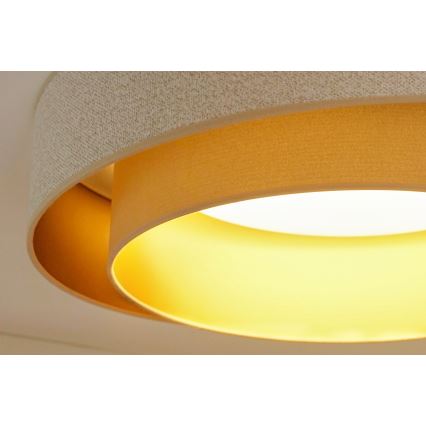 Brilagi - LED Dimmelhető mennyezeti lámpa VEGAS SHINE LED/24W/230V átm. 60 cm 3000/4000/6500K krémes/bézs + távirányítás