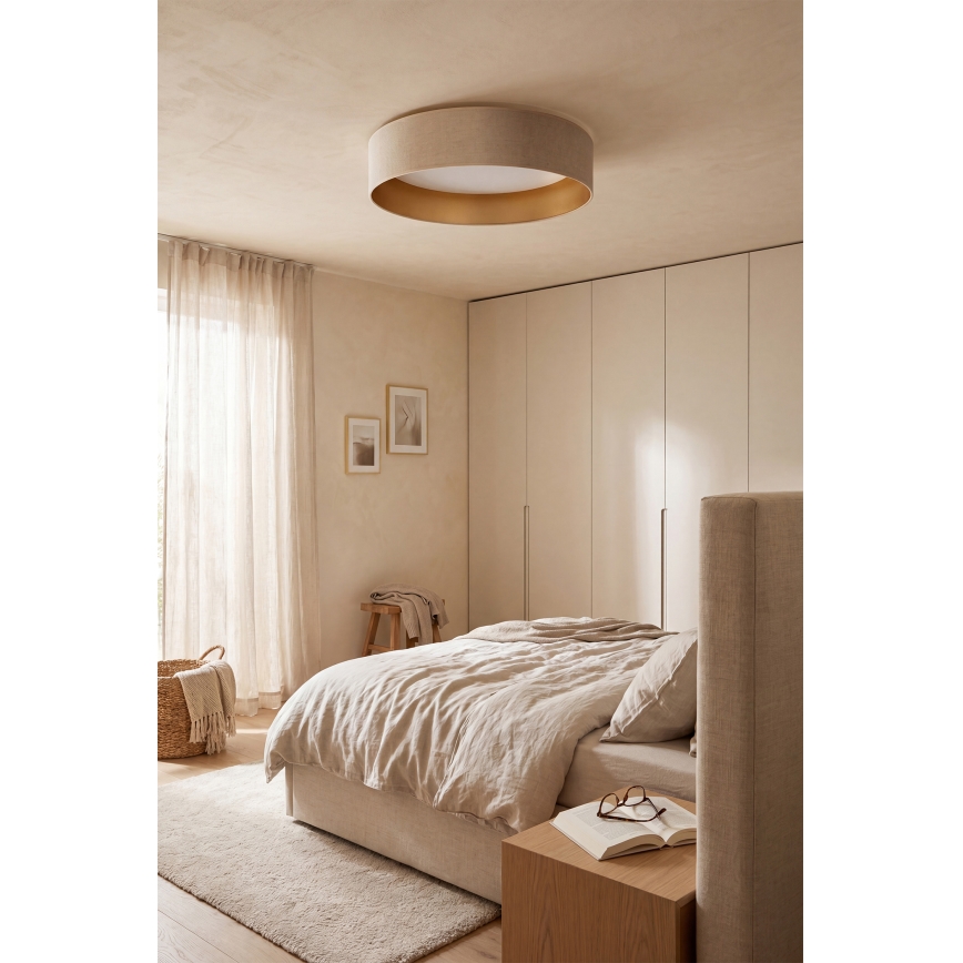 Brilagi - LED Dimmelhető mennyezeti lámpatest VELVET SMARTIX LED/24W/230V 3000-6000K átm. 45 cm krémszínű/arany Wi-Fi Tuya Beacon + távirányító
