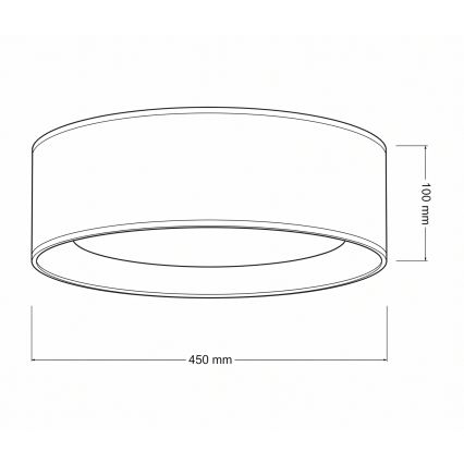 Brilagi - LED Dimmelhető mennyezeti lámpatest VELVET SMARTIX LED/24W/230V 3000-6000K átm. 45 cm krémszínű/arany Wi-Fi Tuya Beacon + távirányító