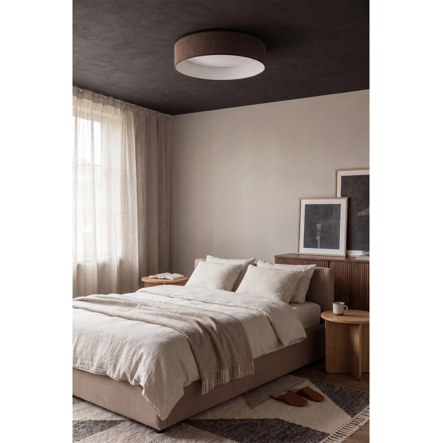 Brilagi - LED Dimmelhető mennyezeti lámpatest VELVET SMARTIX LED/36W/230V 3000-6000K átm. 55 cm barna Wi-Fi Tuya Beacon + távirányító