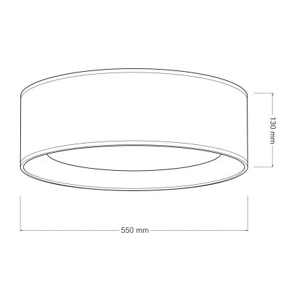 Brilagi - LED Dimmelhető mennyezeti lámpatest VELVET SMARTIX LED/36W/230V 3000-6000K átm. 55 cm barna Wi-Fi Tuya Beacon + távirányító