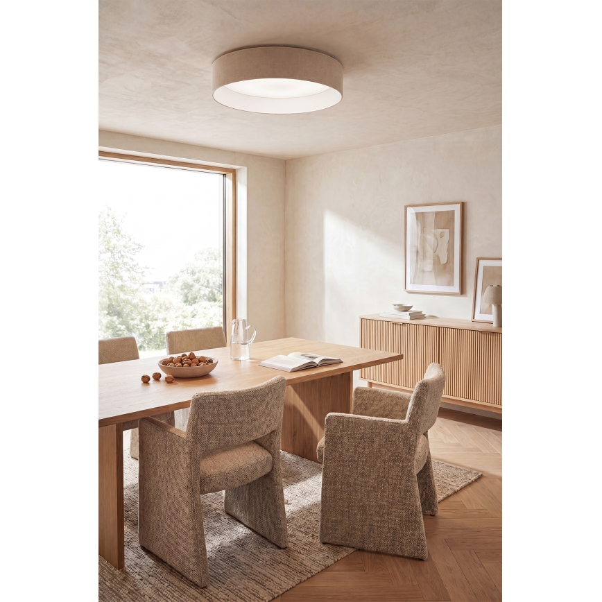 Brilagi - LED dimmelhető mennyezeti lámpa VELVET SMARTIX LED/36W/230V 3000-6000K átm. 55 cm krémszínű Wi-Fi Tuya Beacon + távirányító