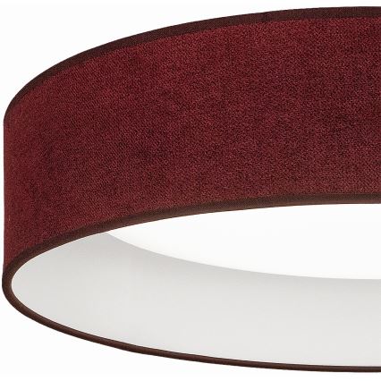 Brilagi - LED dimmelhető mennyezeti lámpa VELVET SMARTIX LED/36W/230V 3000-6000K Ø 55 cm bordó Wi-Fi Tuya Beacon + távirányító