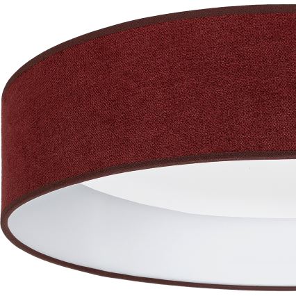 Brilagi - LED dimmelhető mennyezeti lámpa VELVET SMARTIX LED/36W/230V 3000-6000K Ø 55 cm bordó Wi-Fi Tuya Beacon + távirányító
