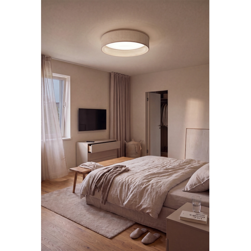 Brilagi - LED fényerőszabályozható mennyezeti lámpa VELVET SMART VARI LED/36W/230V 3000-6500K Ø 55 cm bézs + távirányító