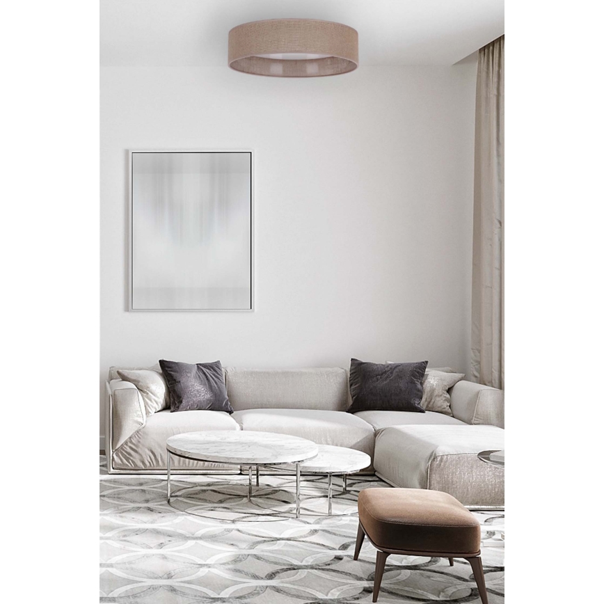 Brilagi - LED Dimmelhető mennyezeti lámpa VELVET SMART LED/24W/230V á. 45 cm 2700-6500K Wi-Fi Tuya barna + távirányító