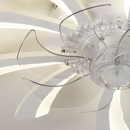 Brilagi - LED dimmelhető mennyezeti lámpa ventilátorral LED/50W/230V 3000-6500K fehér + távirányító