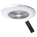 Brilagi - LED Dimmelhető lámpa ventilátorral AURA LED/38W/230V 3000-6000K ezüst + távirányító