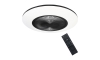 Brilagi - LED Dimmelhető lámpa ventilátorral AURA LED/38W/230V 3000-6000K fekete + távirányító