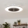 Brilagi - LED Dimmelhető lámpa ventilátorral AURA LED/38W/230V 3000-6000K fekete + távirányító