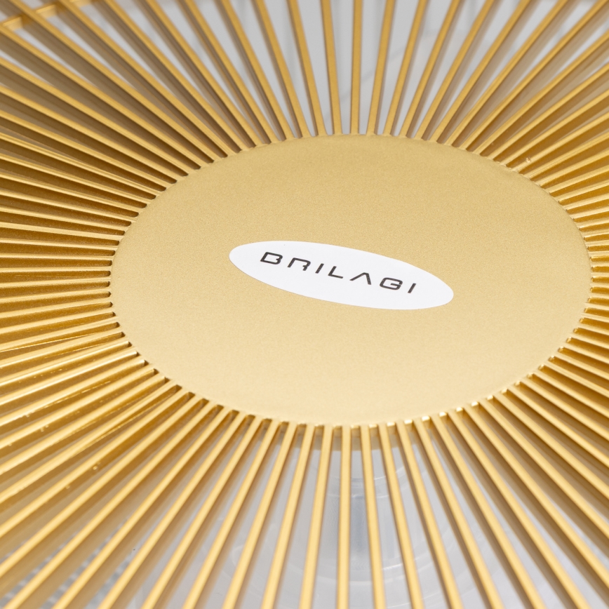 Brilagi - LED Dimmelhető lámpa ventilátorral AURA LED/38W/230V 3000-6000K arany + távirányító