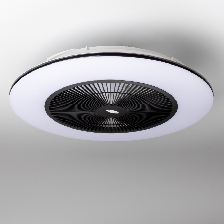 Brilagi - LED Dimmelhető lámpa ventilátorral AURA LED/38W/230V 3000-6000K fekete + távirányító