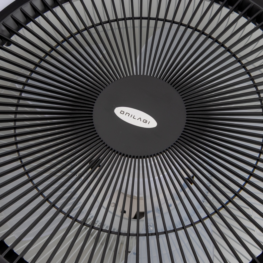 Brilagi - LED Dimmelhető lámpa ventilátorral AURA LED/38W/230V 3000-6000K fekete + távirányító