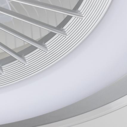 Brilagi - LED Dimmelhető lámpa ventilátorral RONDA LED/48W/230V 3000-6000K ezüst + távirányító