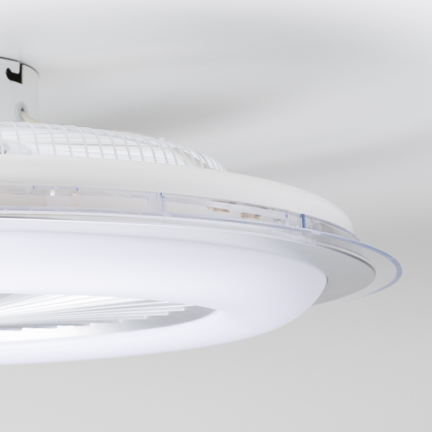 Brilagi - LED Dimmelhető lámpa ventilátorral RONDA LED/48W/230V 3000-6000K ezüst + távirányító