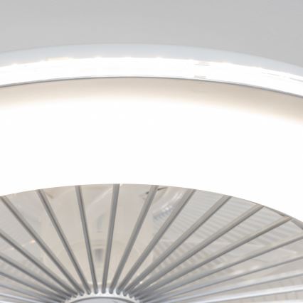 Brilagi - LED Dimmelhető lámpa ventilátorral RONDA LED/48W/230V 3000-6000K ezüst + távirányító