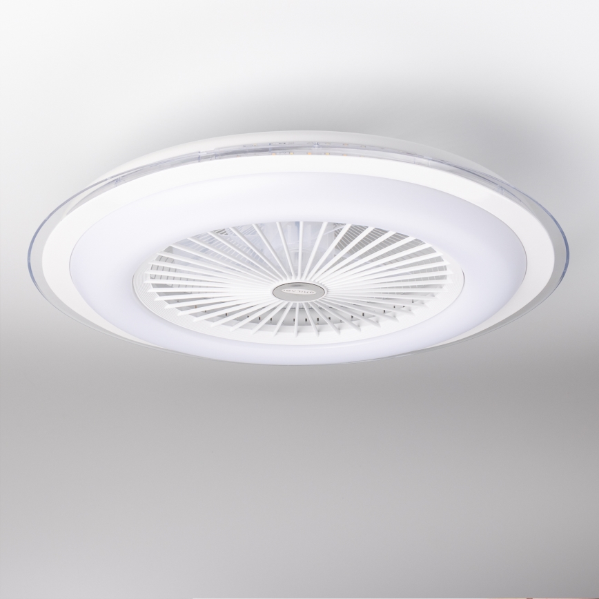 Brilagi - LED Dimmelhető lámpa ventilátorral RONDA LED/48W/230V 3000-6000K fehér + távirányító