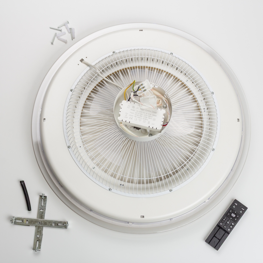 Brilagi - LED Dimmelhető lámpa ventilátorral RONDA LED/48W/230V 3000-6000K fekete + távirányító