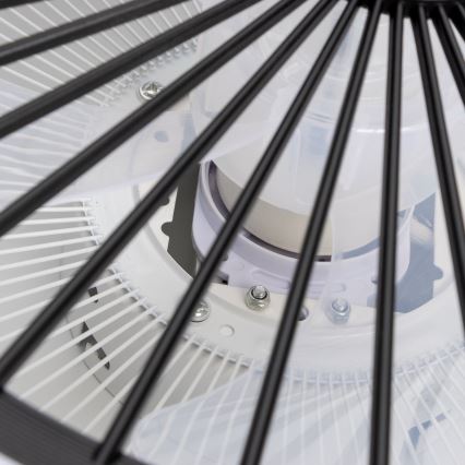 Brilagi - LED Dimmelhető lámpa ventilátorral RONDA LED/48W/230V 3000-6000K fekete + távirányító
