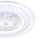 Brilagi - LED Dimmelhető mennyezeti lámpa ventilátorral RONDA LED/65W/230V 3000-6500K fehér + távirányító
