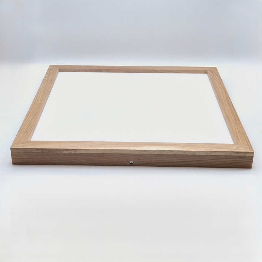 Brilagi - LED dimmelhető fürdőszobai lámpa WOODY FRAME LED/50W/230V tölgy 60x60 cm 3000-6000K IP44 + távirányítás