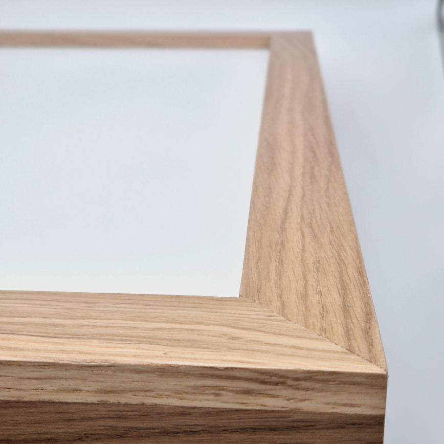 Brilagi - LED dimmelhető fürdőszobai lámpa WOODY FRAME LED/50W/230V tölgy 60x60 cm 3000-6000K IP44 + távirányítás