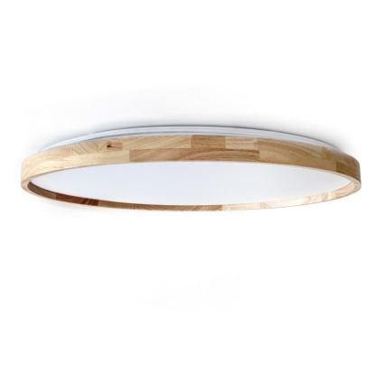 Brilagi - LED dimmelhető mennyezeti lámpatest ALSON LED/72W/230V 3000-6500K tölgy átm. 78 cm + távirányító