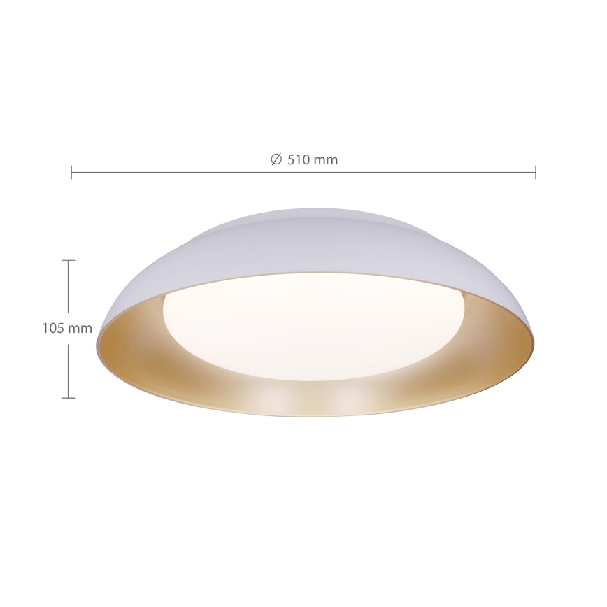 Brilagi - ALVA LED dimmelhető mennyezeti lámpatest LED/48W/230V 3000–6500K átm. 51 cm fehér + távirányító